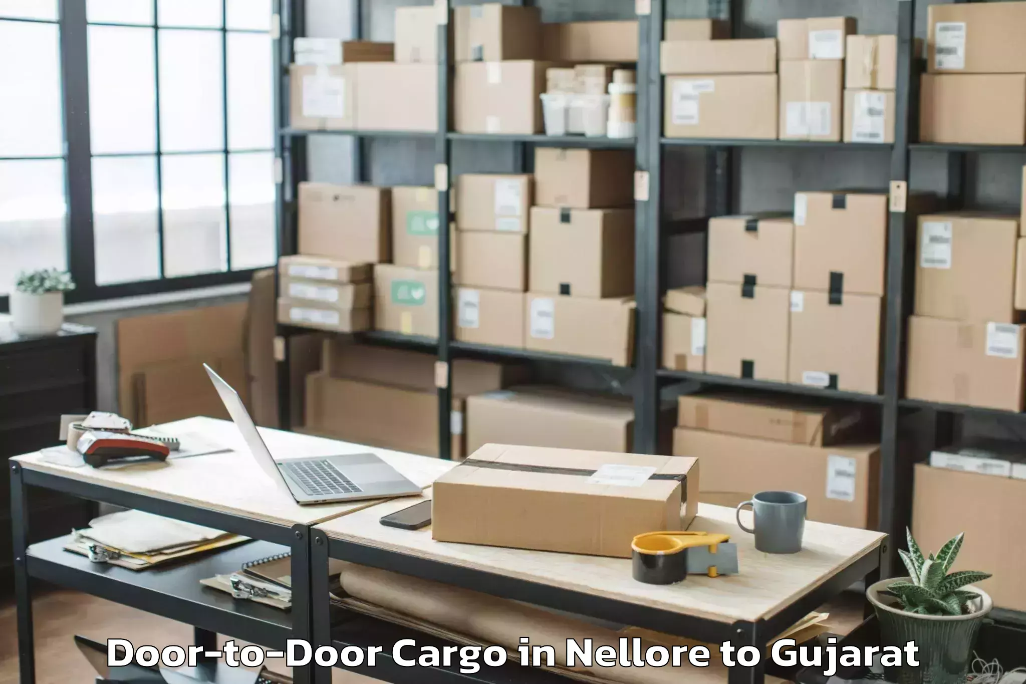 Book Nellore to Jambughoda Door To Door Cargo Online